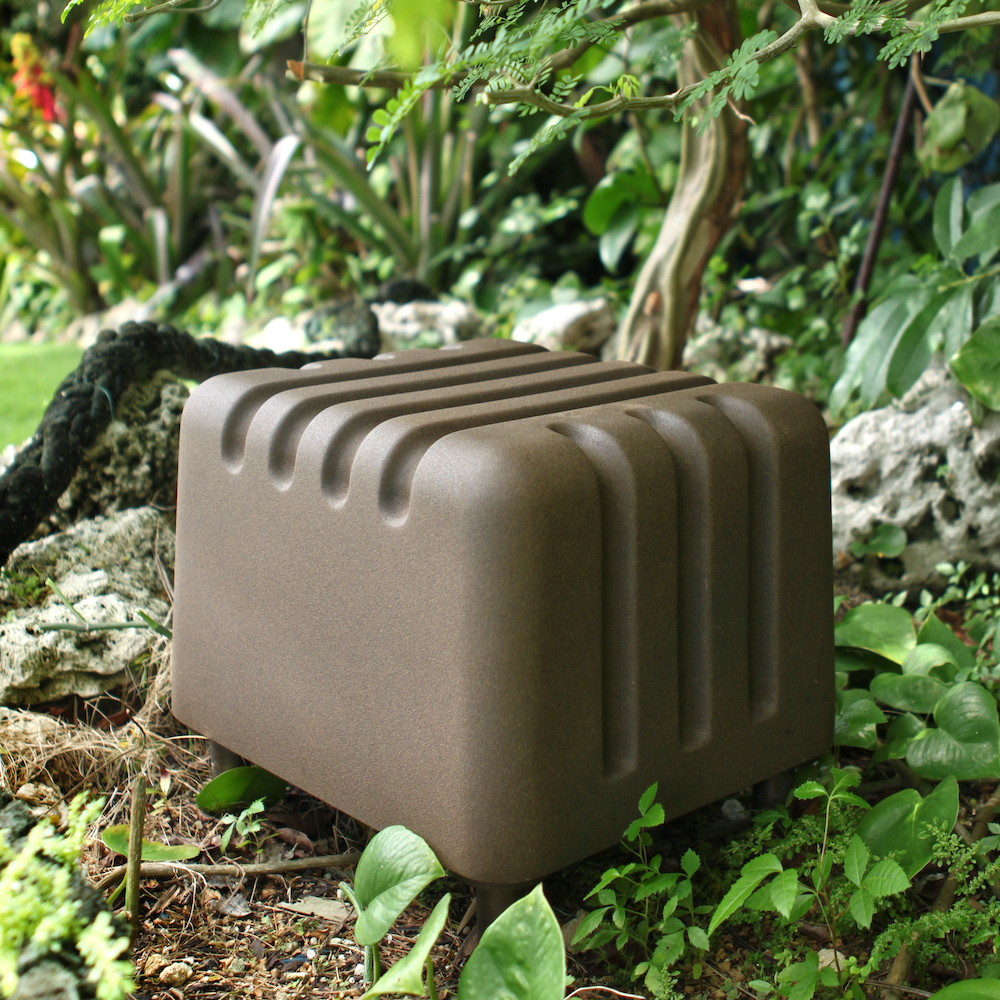 turtle-subwoofer-speaker_coastal-source Turtle subwoofer speaker under tree
